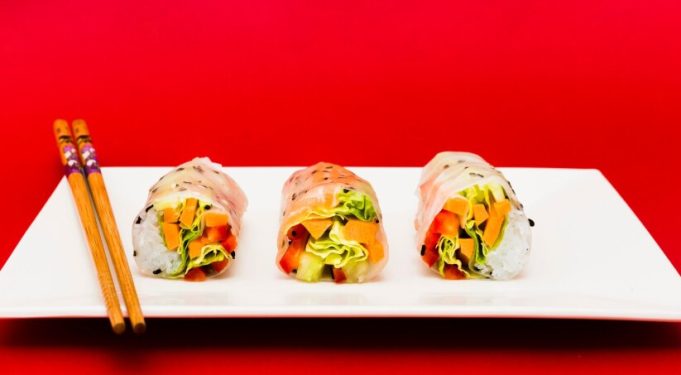watermelon sushi